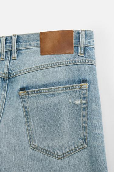 RIPPED FLARED FIT JEANS - Mid-blue by Zara - Image 9