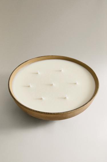 (1200 G) BOUGIE PARFUMÉE INCENSE LEATHER - Bronze de Zara - Image 1