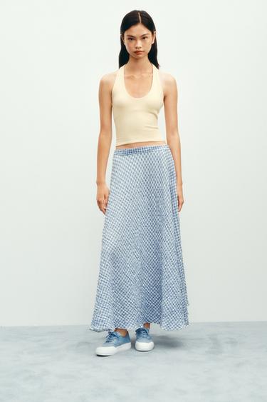 HALTER TOP - Yellow by Zara