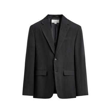 BLAZER REGULAR FIT TRAJE 100% LINO - Marino oscuro de Zara