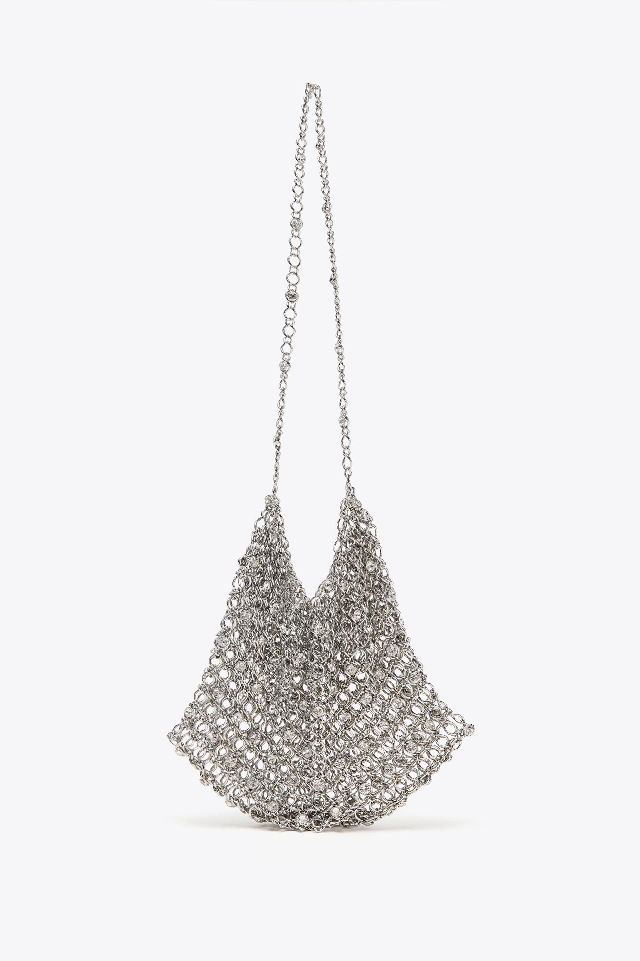 極美品　moussy SILVER BEADED MINI バッグ MOUSSY（マウジー）の「SILVER BEADED MINI バッグ（ショルダー