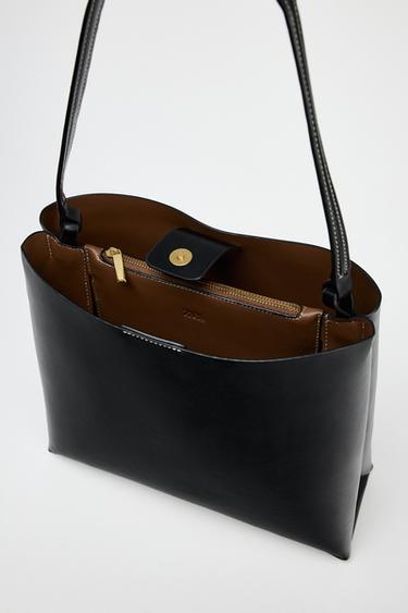 SAC SEAU MINIMALISTE - Noir de Zara - Image 4