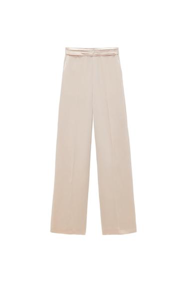 LIMITED EDITION SATIN EFFECT WIDE LEG PANTS