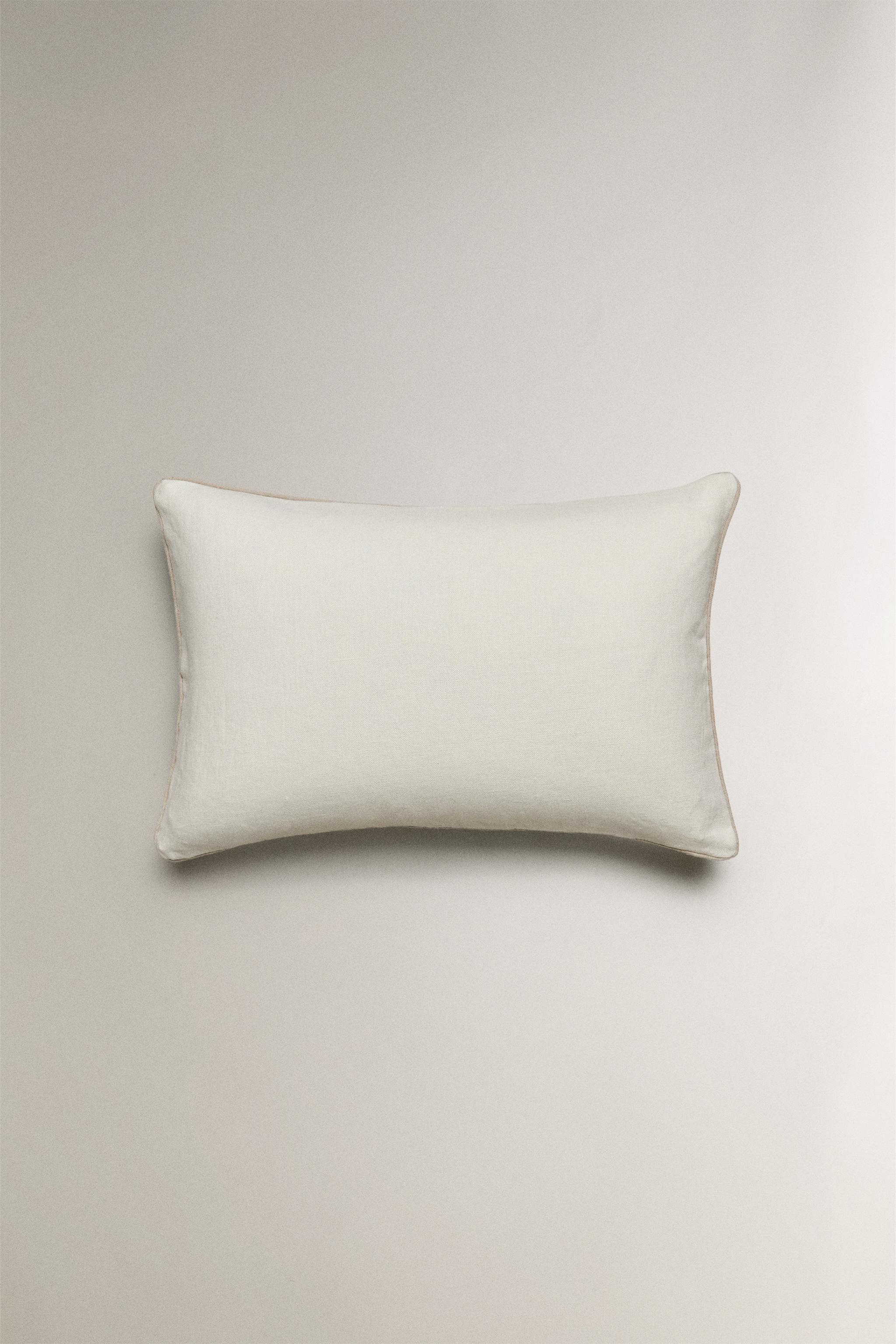 ジョンハン　ブランケット　タペストリー　クッションカバー　キーホルダー　ミラー リネン クッションカバー - ライトベージュ | ZARA Japan / 日本