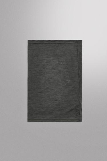 غطاء رقبة بمزيج صوفي - رمادي أنثراسايت الخاص بـ Zara