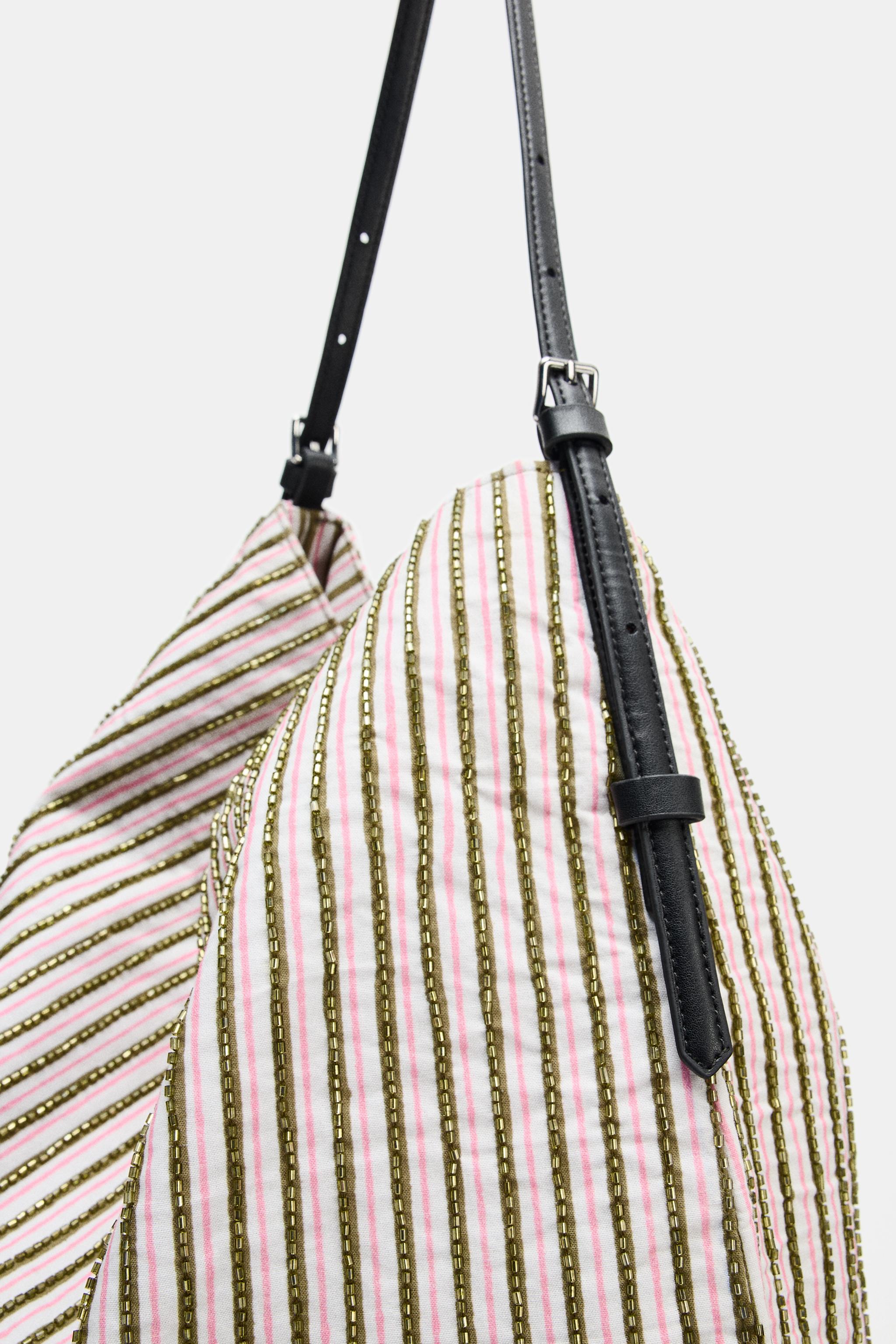SHIMMER APPLIQUÉ SHOPPER BAG