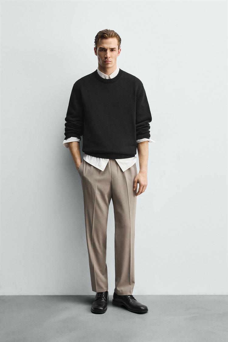 ZARA COMFORT FIT JOGGER WAIST TROUSERS