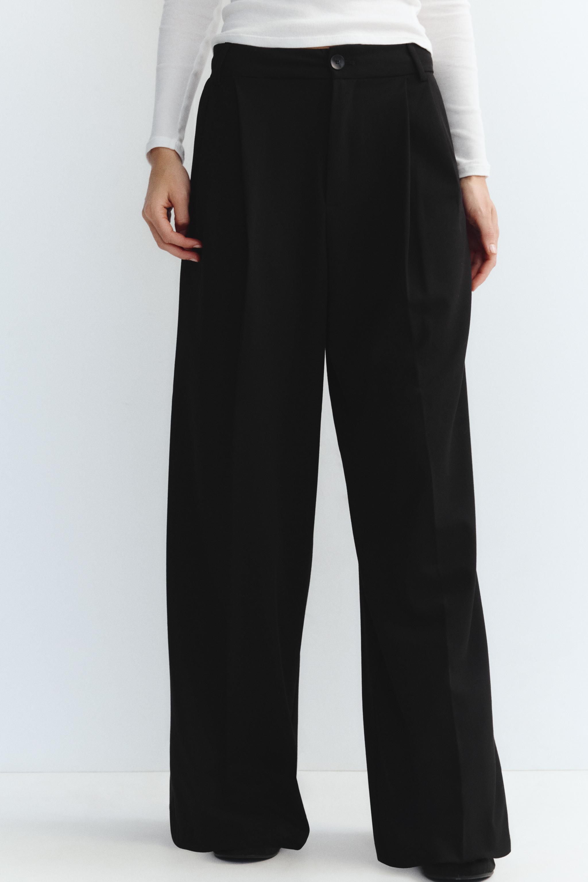 ダブルプリーツパンツ - ブラック | ZARA Japan / 日本