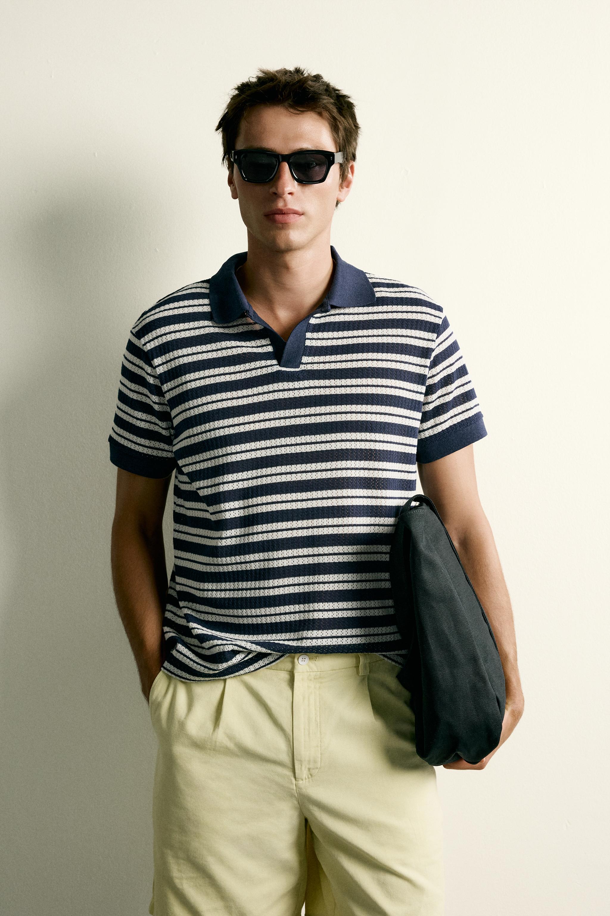 OPEN-STITCH REGULAR FIT POLO SHIRT