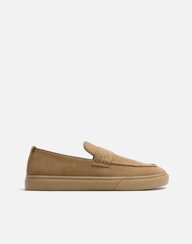 „CASUAL“ ODINIAI LOAFERAI – Smėlio ruda – „Zara“