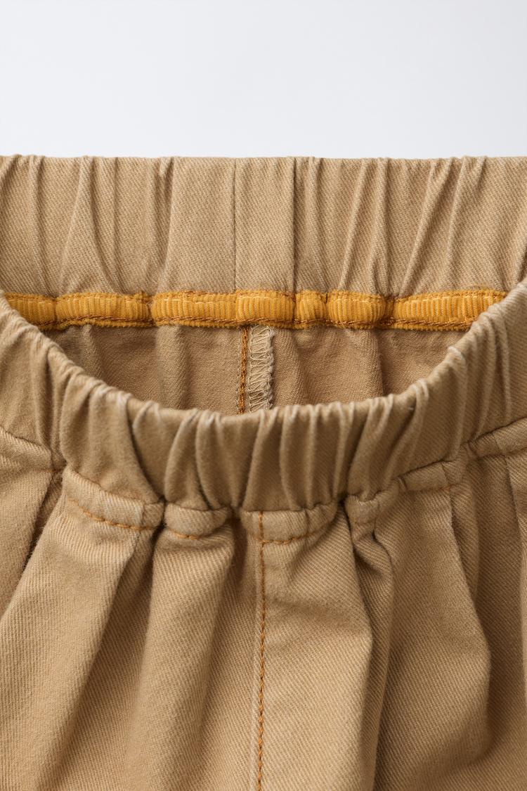 Pantalones globo de tacto suave con dobladillo vueltos 4