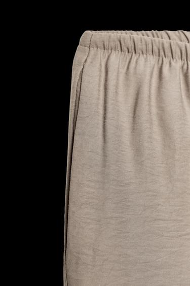 FLOWING TROUSERS - Brown / Taupe by Zara