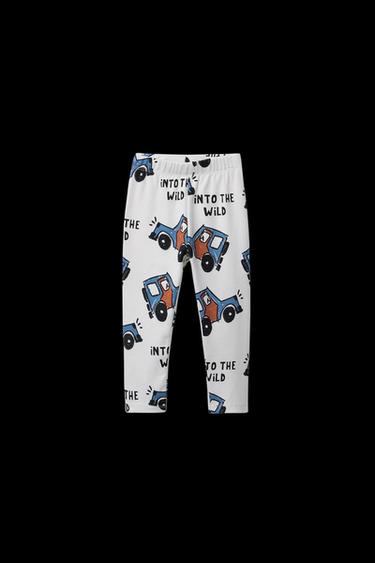 LEGGINGS MIT AUTOMUSTER. - Blau von Zara - Bild 0