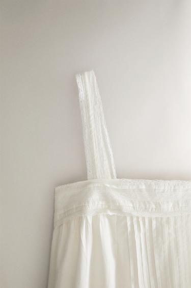 LACE AND PINTUCK NIGHTGOWN — Ivory 2