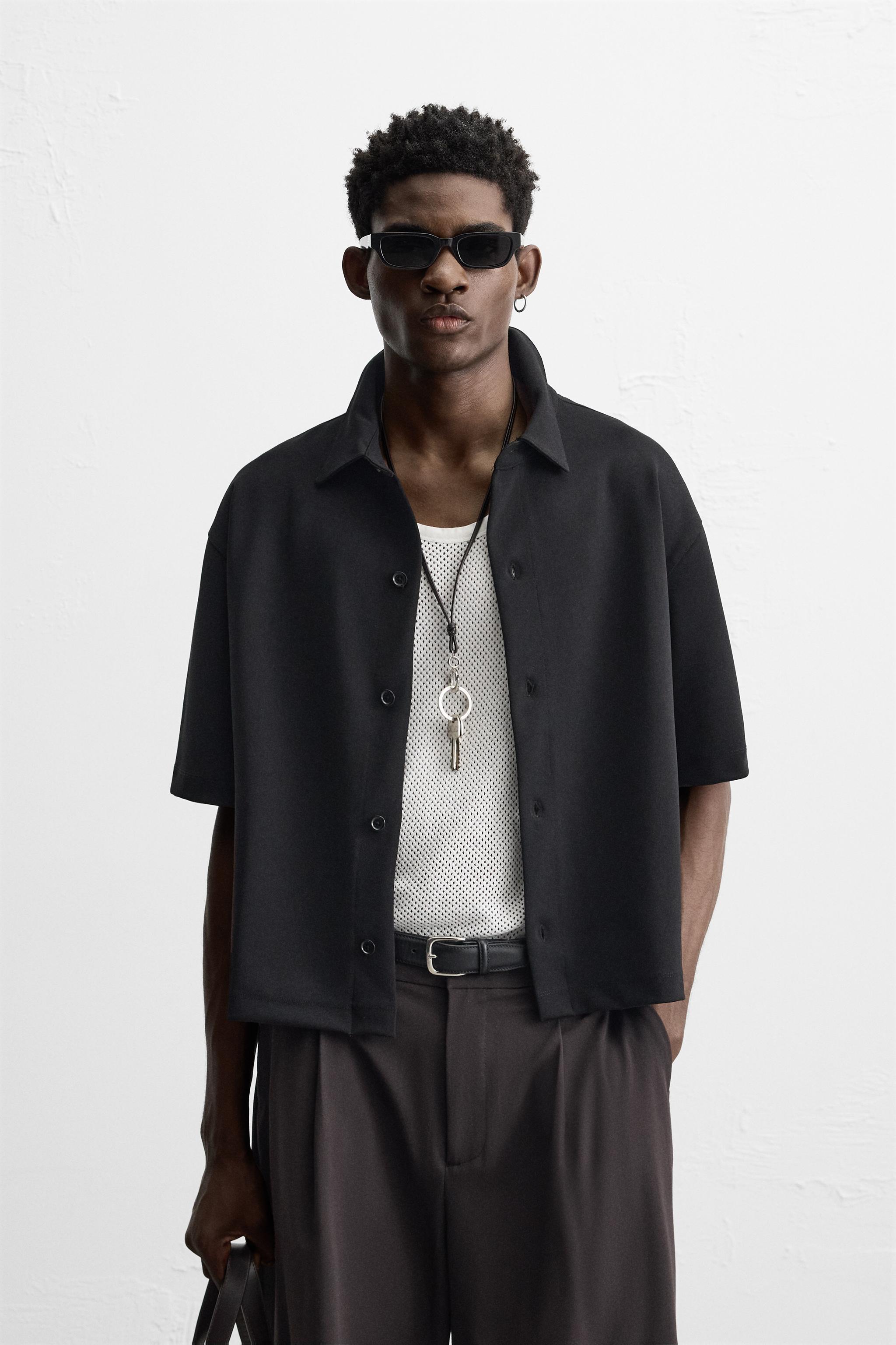 INTERLOCK TEXTURED SHIRT - Black | ZARA United States