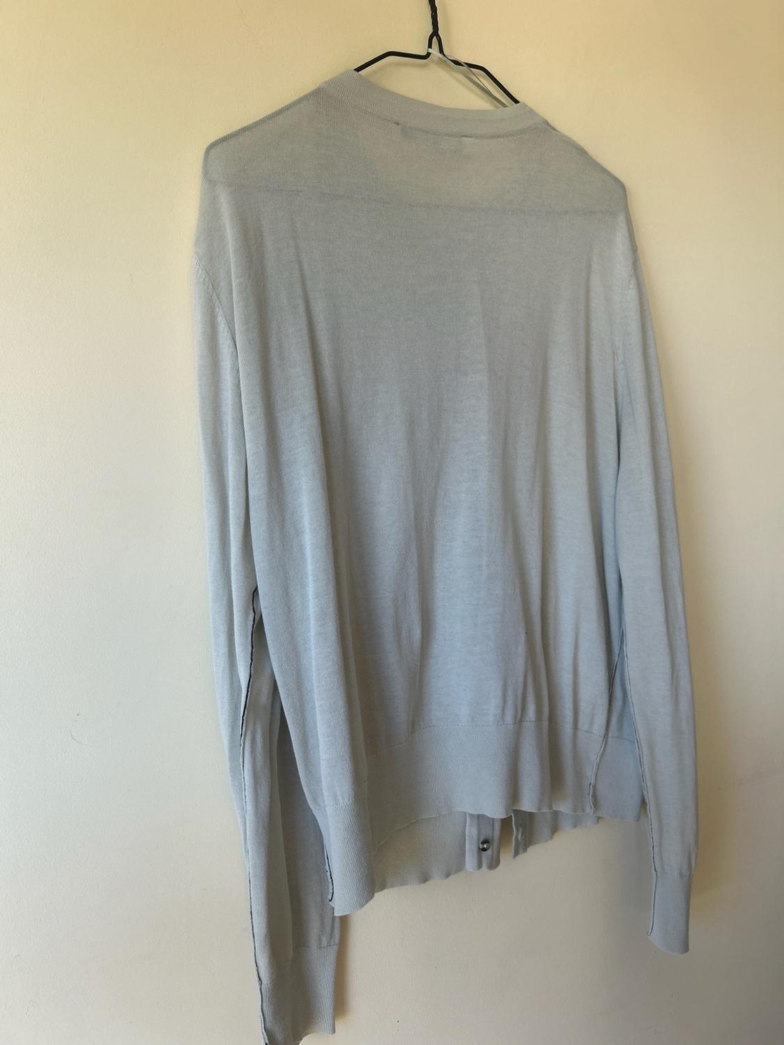 FINE KNIT CARDIGAN WITH CONTRAST TRIMS - Image 2