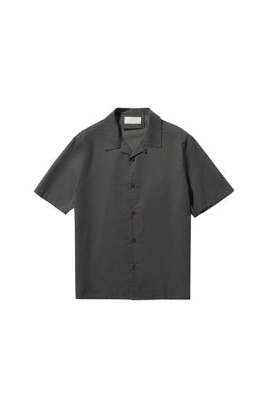 COTTON VOILE SHIRT - Anthracite grey by Zara