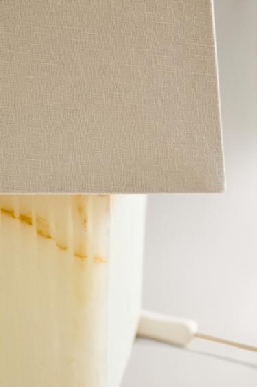 MARBLE TABLE LAMP - Ecru by Zara - Image 2