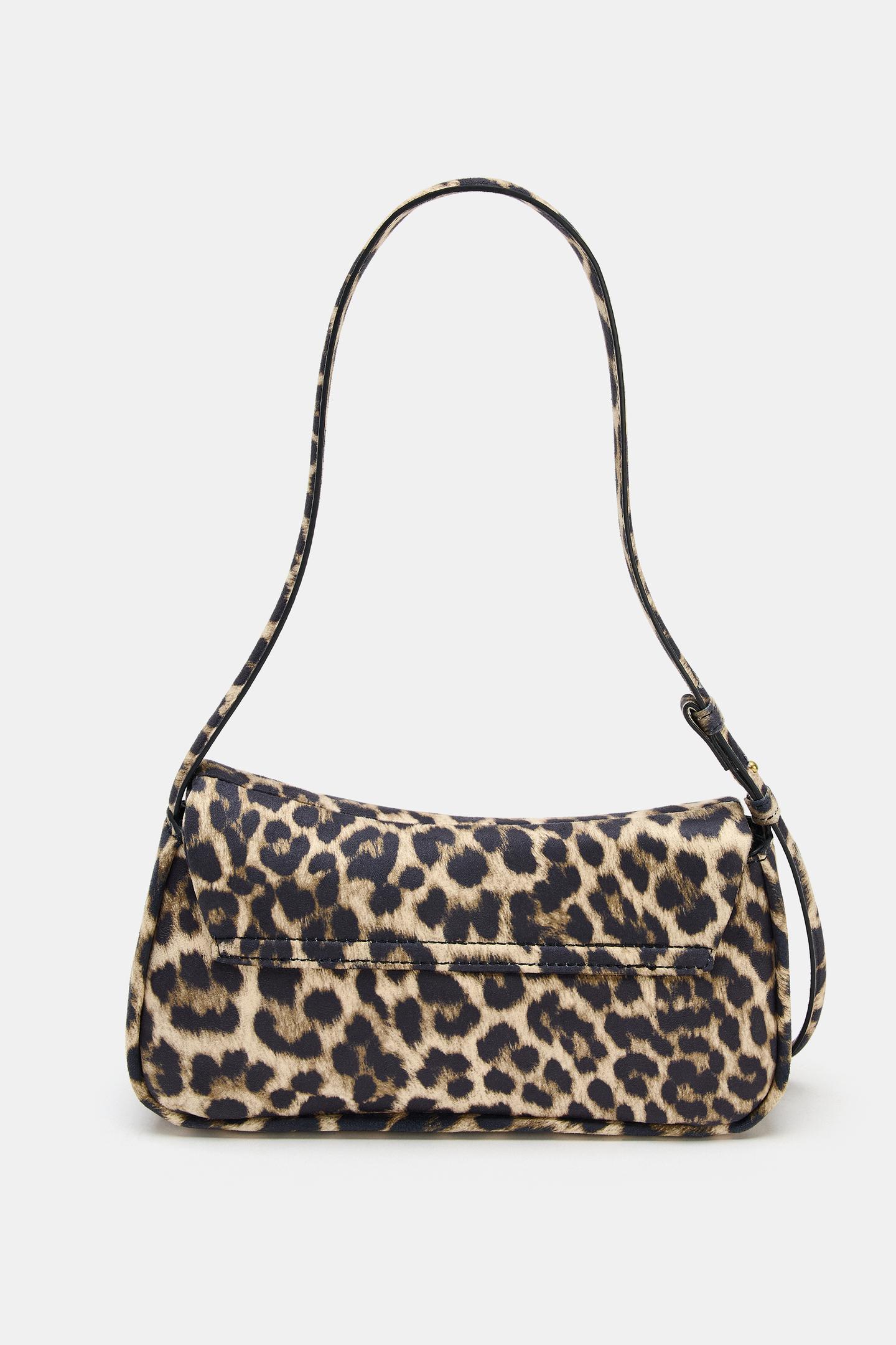 Женская сумка Zara Printed Shoulder, цвет: Леопардовый — фото 3