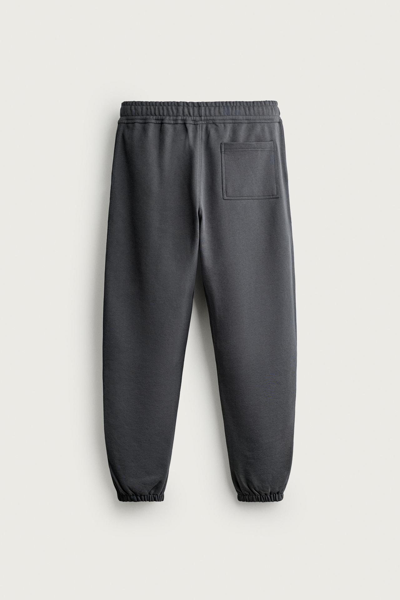 BASIC REGULAR FIT JOGGERS — Dark anthracite