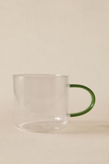 BOROSILICATE GLASS MUG - Green by Zara