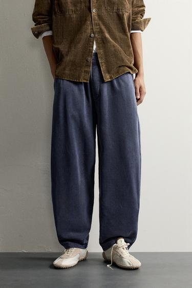 BASIC BALLOON FIT JOGGERS - Light blue by Zara