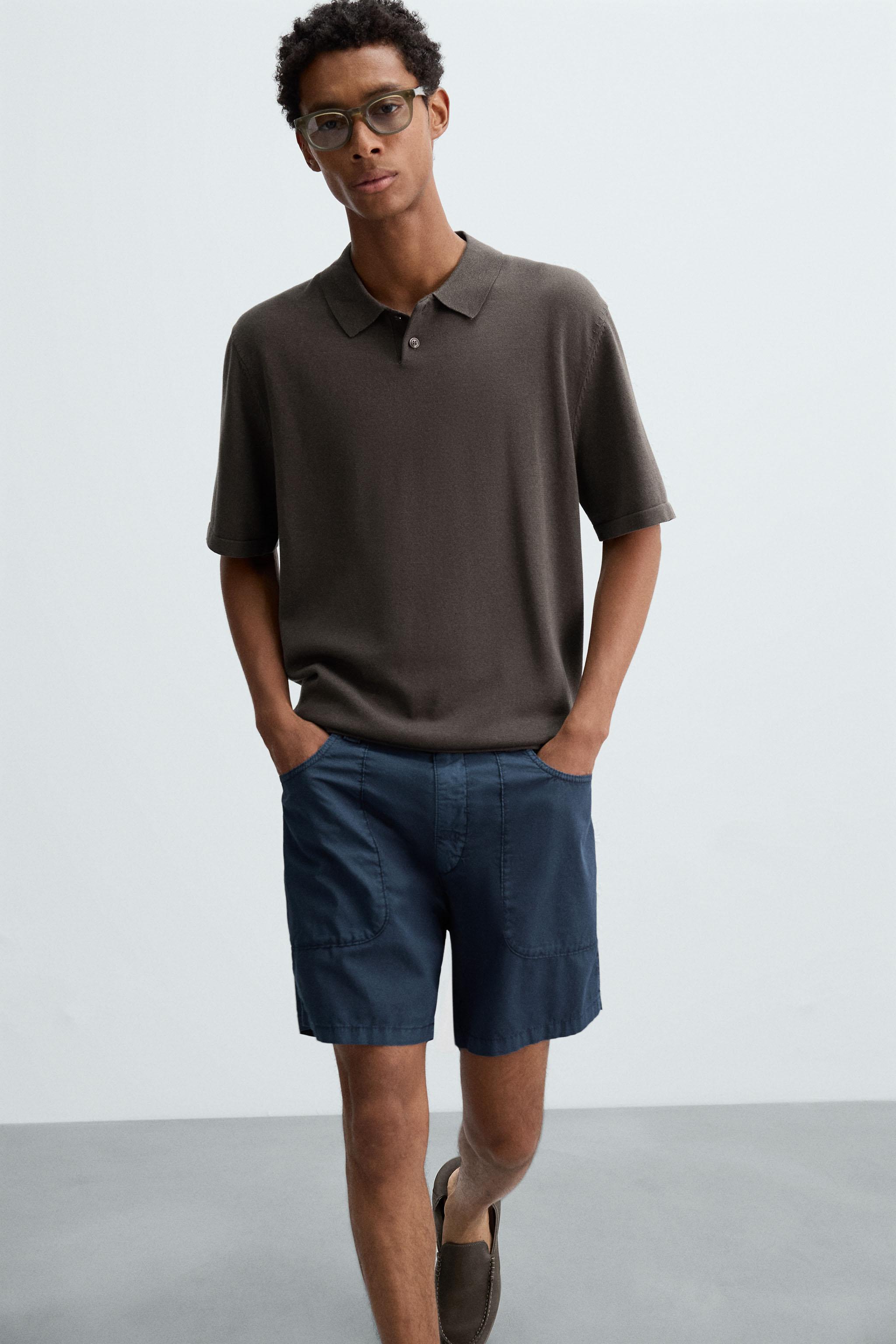 POLO EN MAILLE MÉLANGE DE COTON