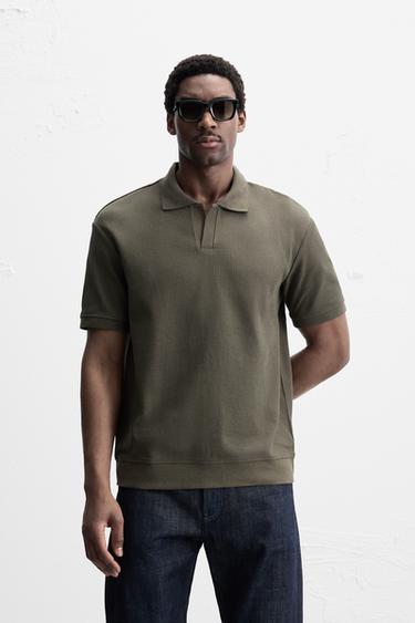 POLO STRUCTURE VERTICALE - Gris taupe de Zara
