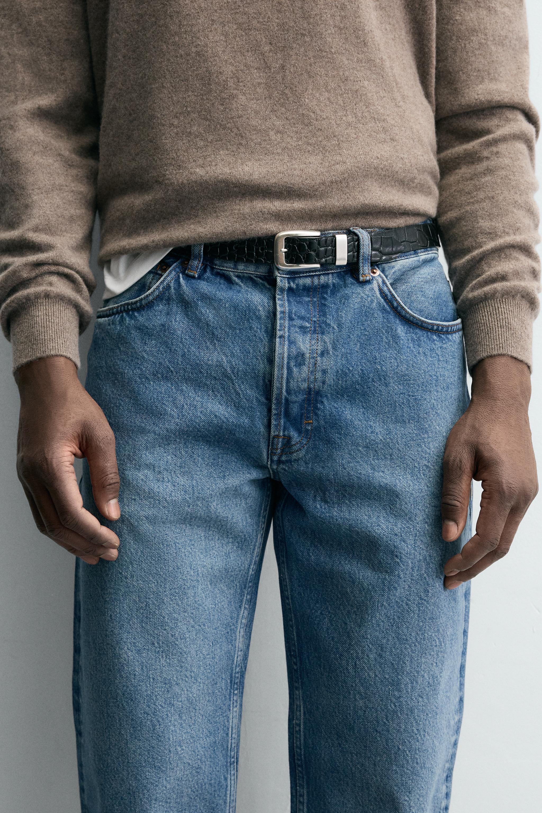 EMBOSSED LEATHER BELT