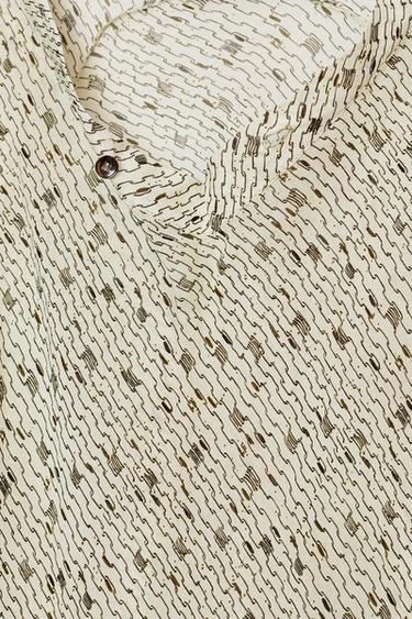 CHEMISE FLUIDE IMPRIMÉE ZW COLLECTION - Multicolore de Zara - Image 9