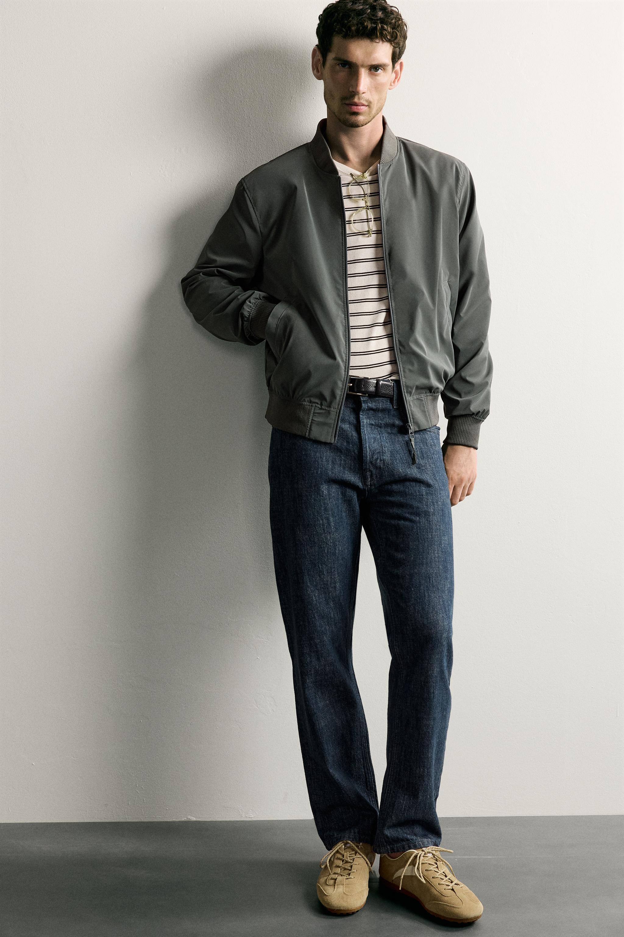 Мужские куртки Zara TECHNICAL BOMBER JACKET — фото 6