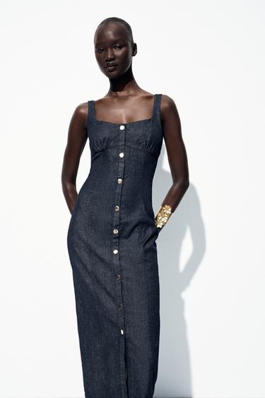 Zara MIDI TRAPER HALJINA NA NARAMENICE Z1975 – Plava