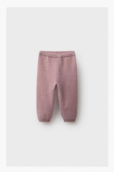 100% CASHMERE BAGGY TROUSERS - Light pink by Zara