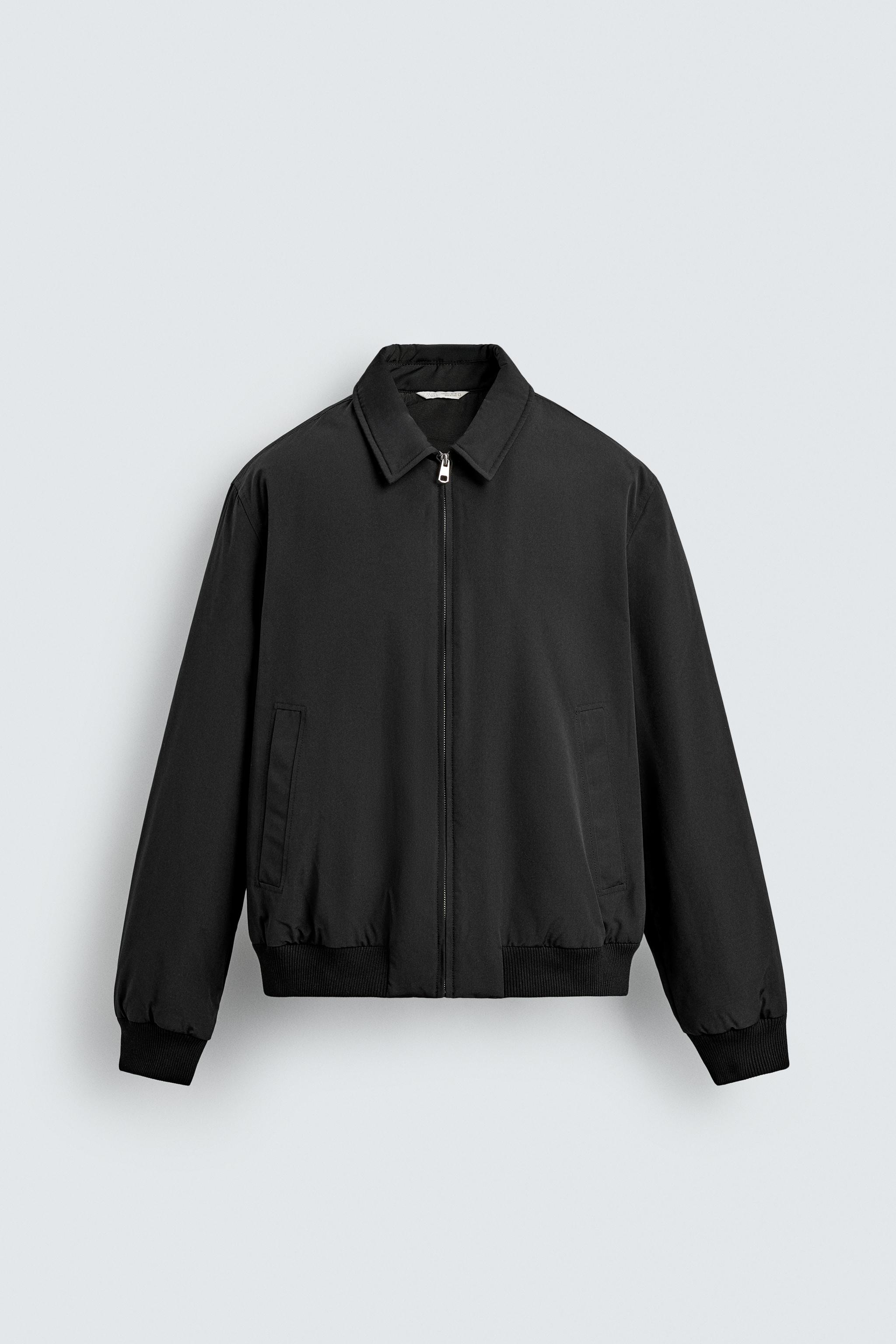 ⭐️極美品【ZARA バックプリーツノーカラージャケット】ブラック L 完売‼︎ ⭐️極美品【ZARA バックプリーツノーカラージャケット