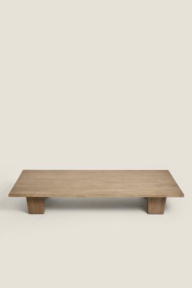 ELM WOOD COFFEE CENTRE TABLE - Light beige by Zara - Image 1
