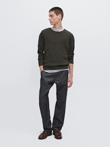 Zara Lightweight relaxed fit jeans - Navy blue - Image 0