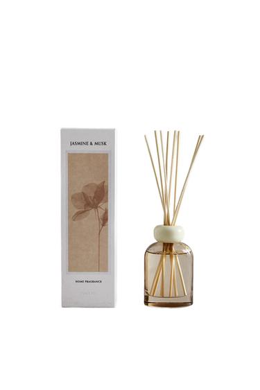 Zara (4.06 oz) JASMINE & MUSK SCENTED REED DIFFUSER - Light yellow