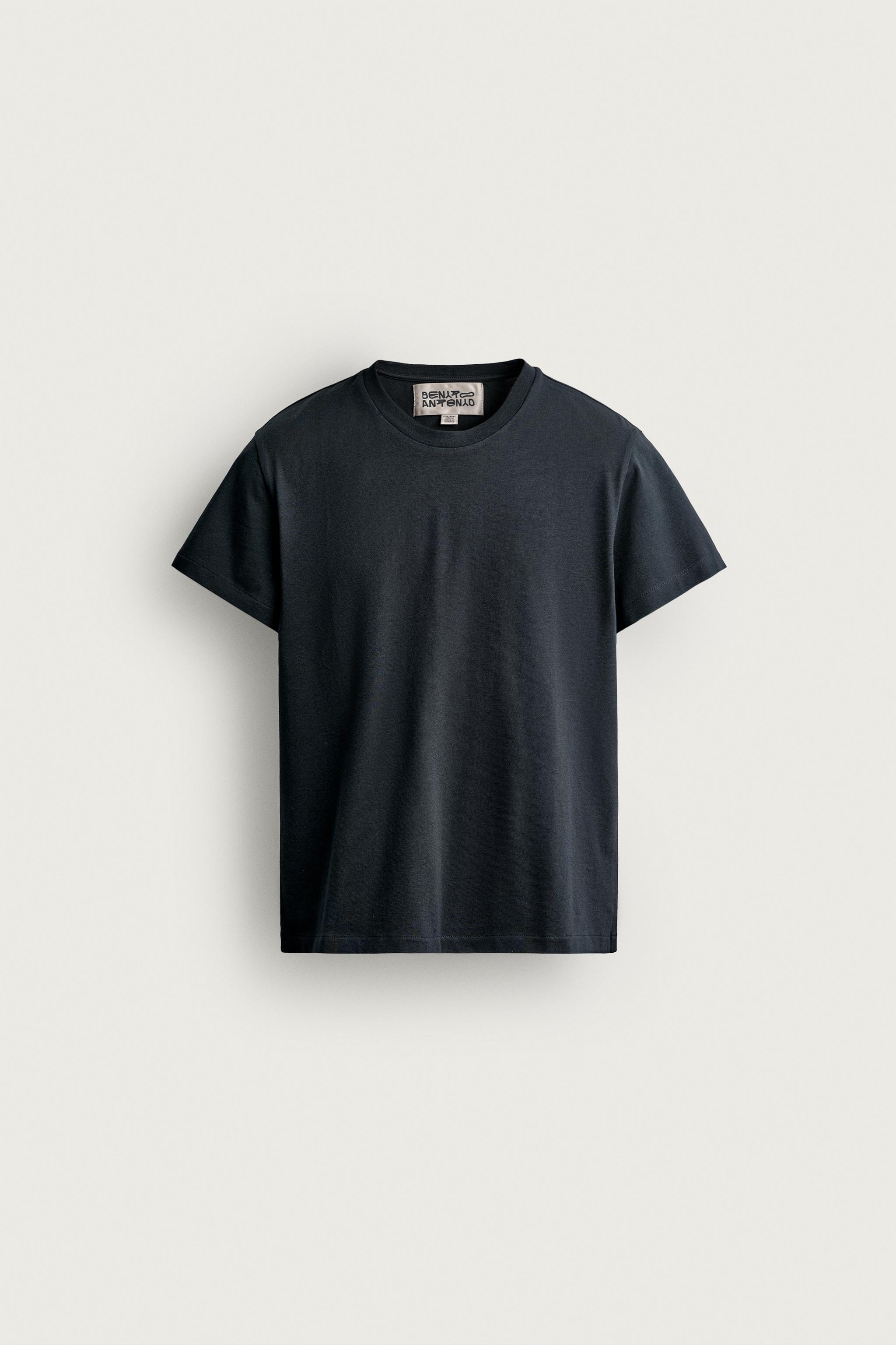 Zara SLIM CROPPED FIT T-SHIRT