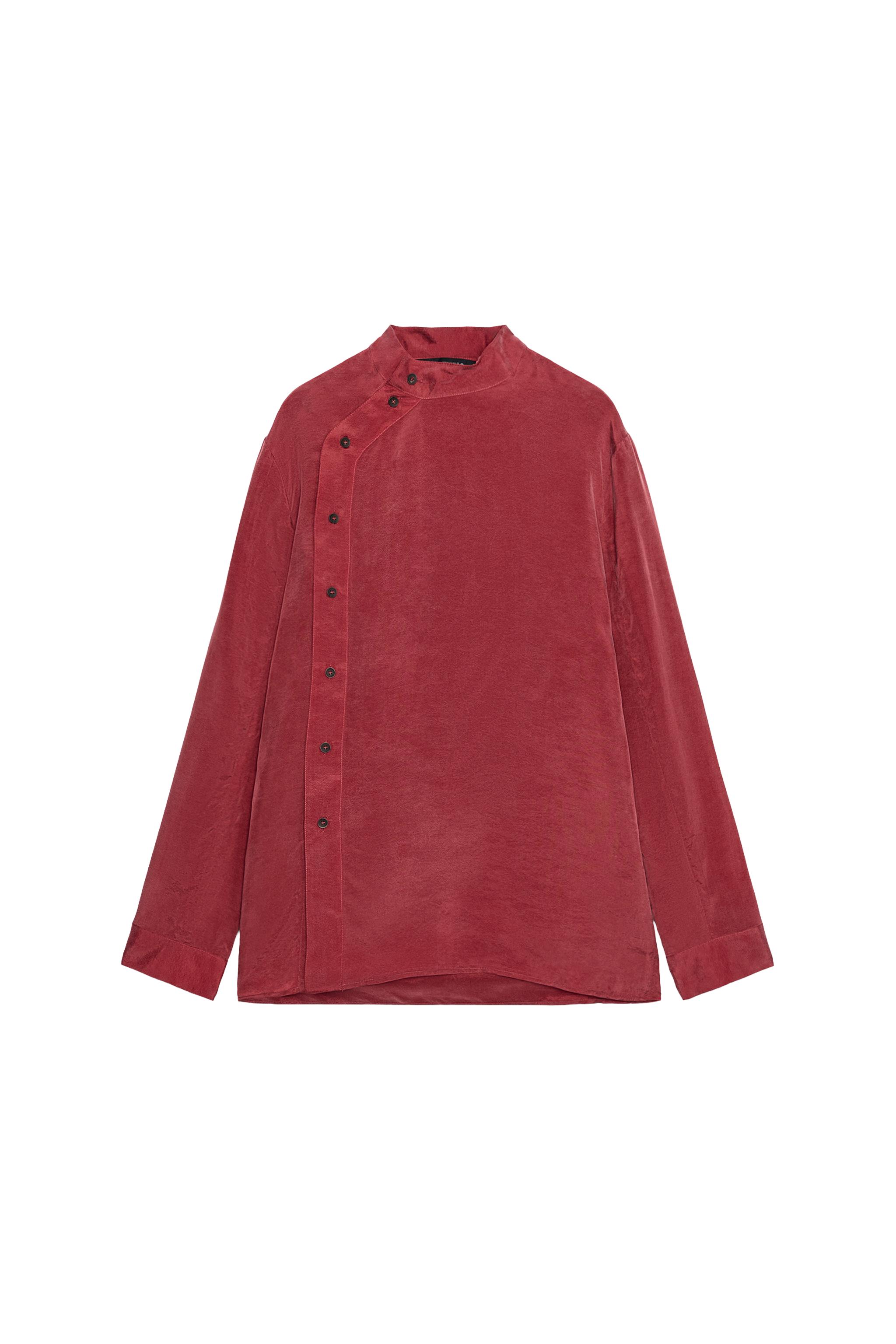 CAMISA CUELLO SUBIDO CIERRE LATERAL ZW COLLECTION