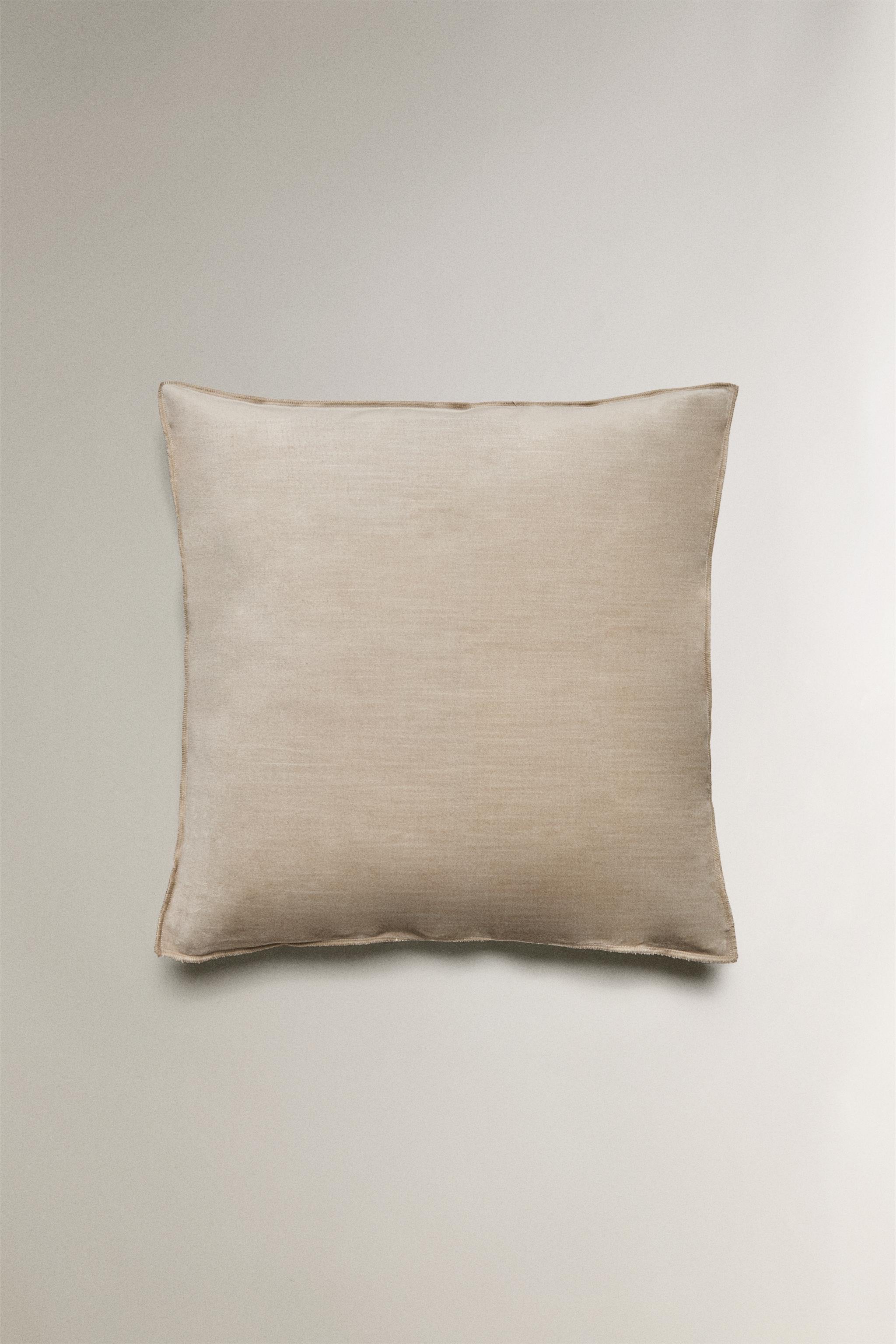ベルベット クッションカバー - グレー | ZARA Japan / 日本