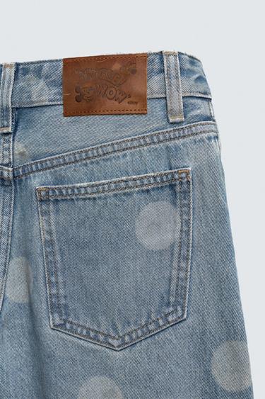 JEAN BALLOON DÉLAVÉ À POIS HARRY LAMBERT FOR ZARA X DISNEY - Bleu de Zara - Image 3