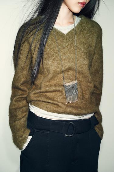 MINI SAC COMBINÉ - Argent de Zara