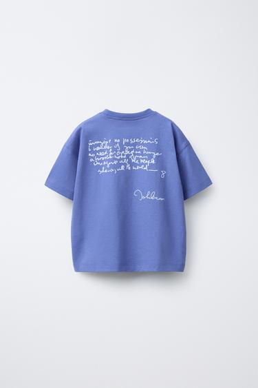JOHN LENNON ® EMBROIDERED T-SHIRT - Blue by Zara - Image 1