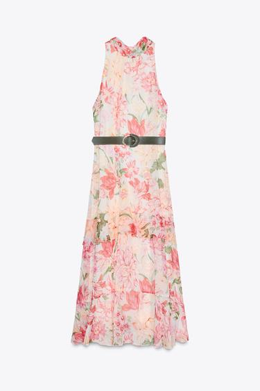 ROBE IMPRIMÉE À VOLANTS - Multicolore de Zara - Image 3