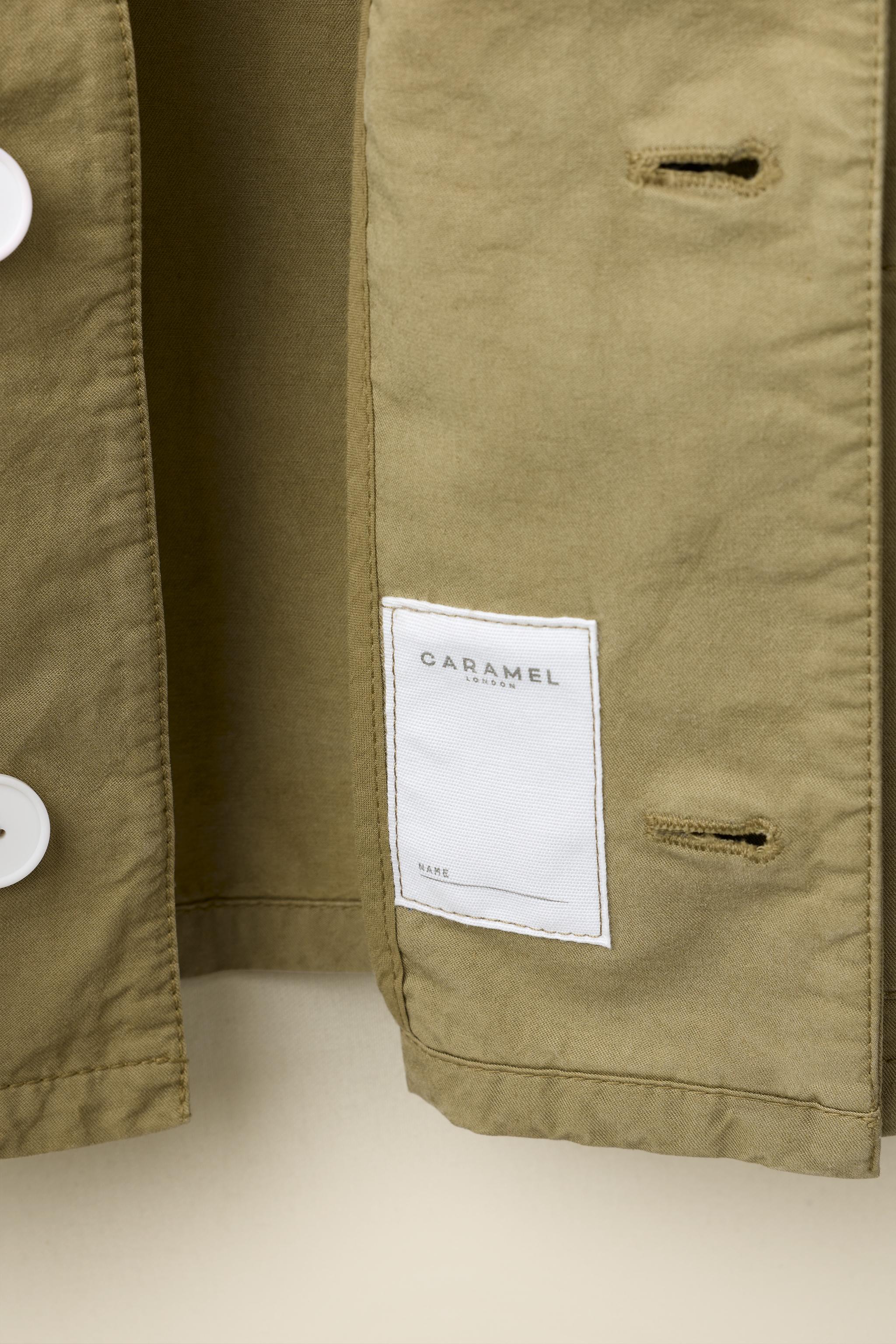 Детские куртки Zara SHORT TRENCH COAT CREATED BY CARAMEL LONDON X — фото 5