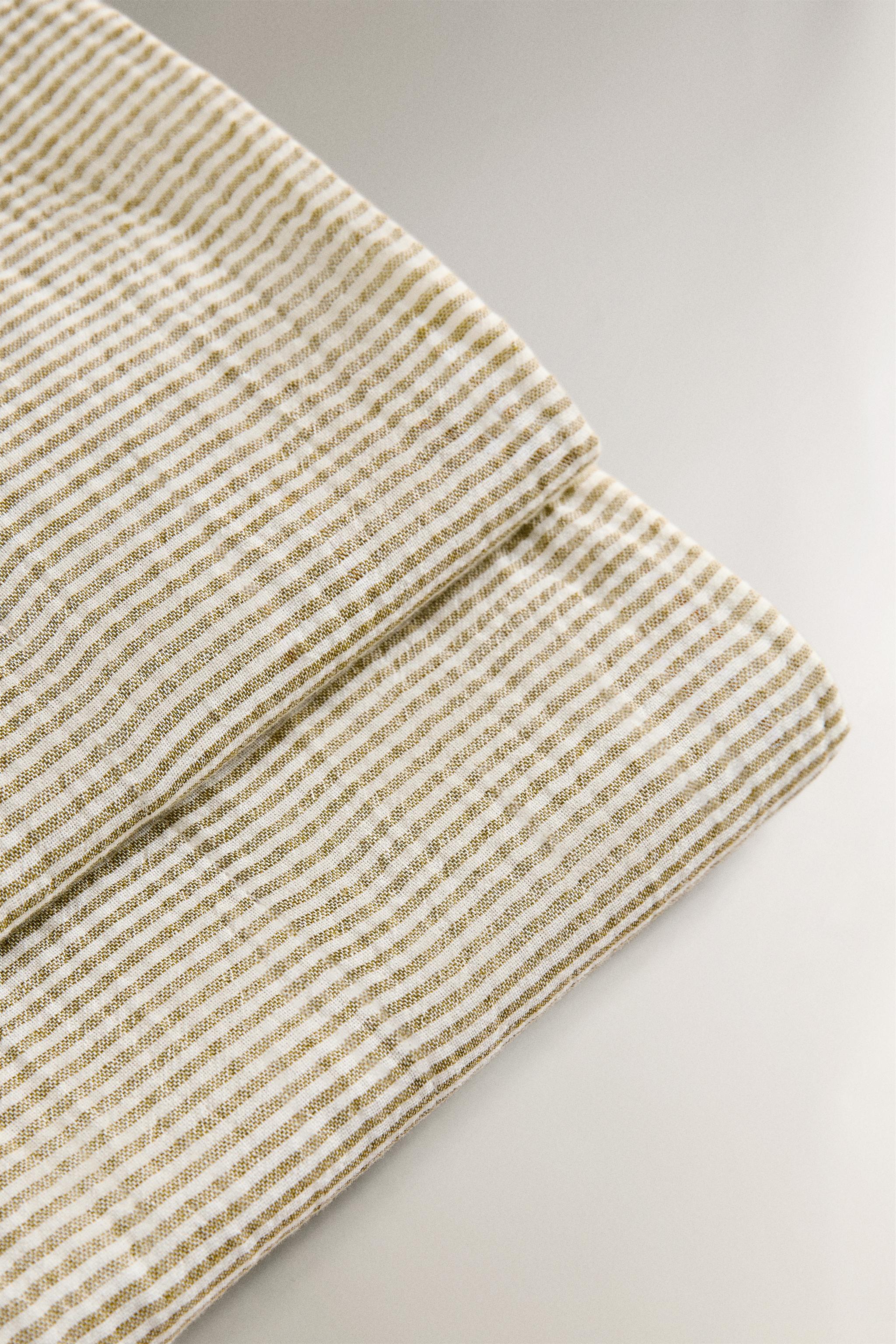 DRAP DE DESSUS EN GAZE À RAYURES ENFANT