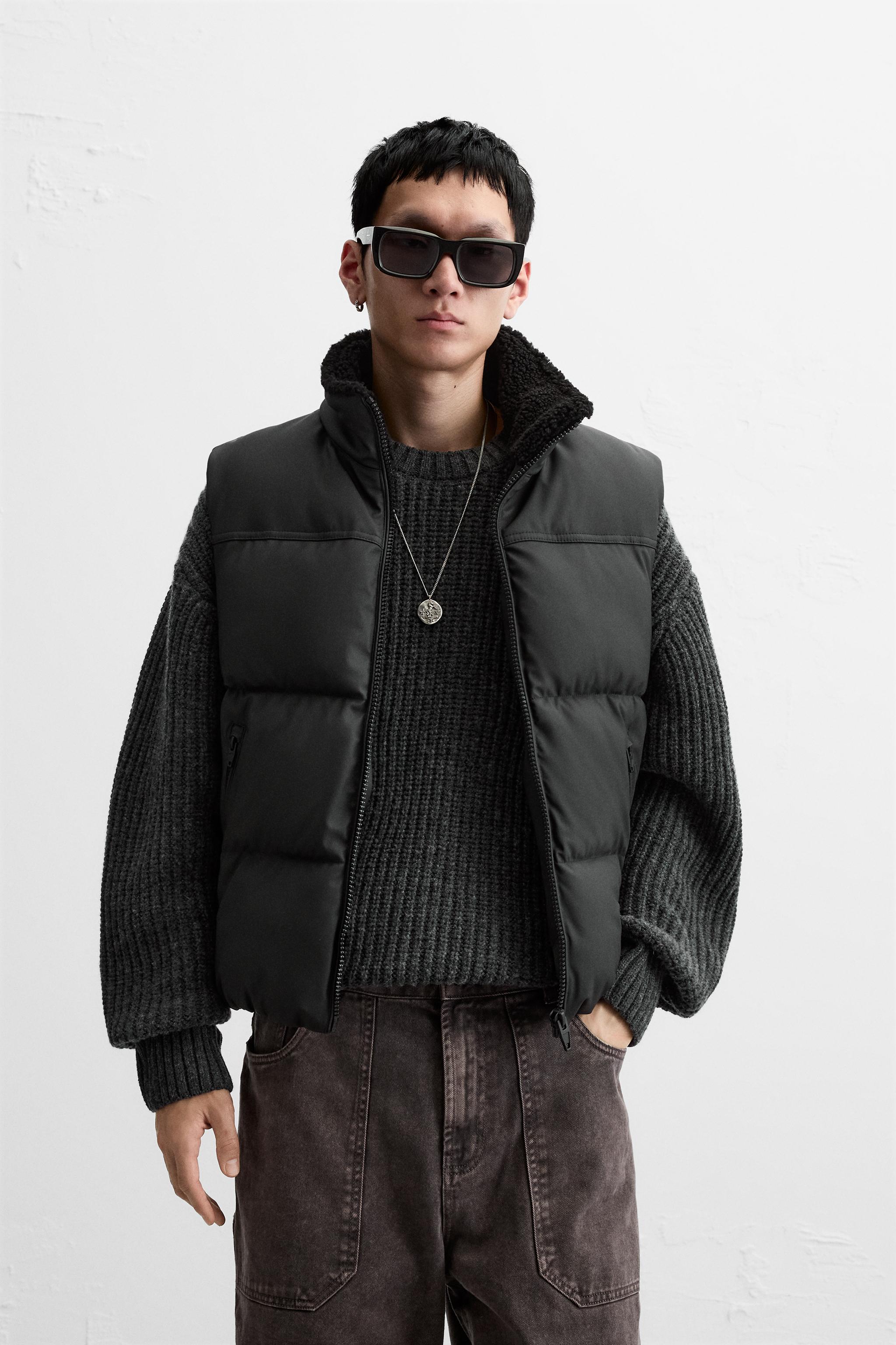 Puffer jacket mens zara best sale