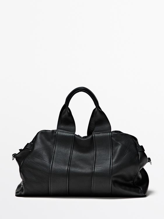 Nappa leather travel bag