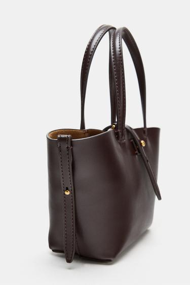 MINI SAC SHOPPER CABAS - Bordeaux de Zara - Image 2