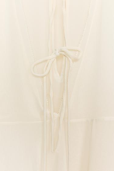 BLOUSE À VOLANTS ZW COLLECTION - Écru de Zara - Image 8